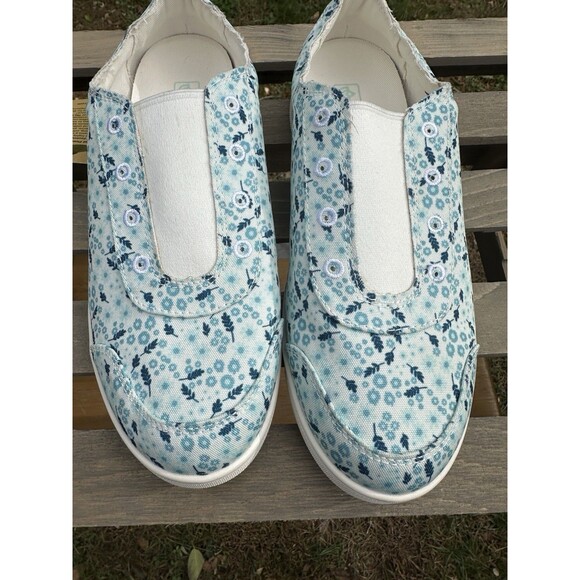 SPENCO Santa Maria Slip On Sneakers Womens Size 9D Canvas floral print - Picture 1 of 16